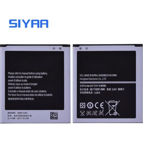 SIYAA Original B600BC Battery For Samsung S4 i9505 i9506 i9295 i9500 2600mAh High Capacity Replacement For Galaxy S 4 Batteria
