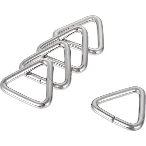 Uxcell Triangle Ring Buckle, 0.98"(25mm) Inner Width for Hardware Strap Craft DIY 30pcs
