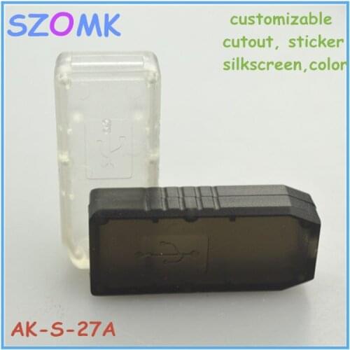 2 pieces a lot, plastic mini enclosure for usb 40*17*10mm plastic usb enclosure plastic junction box