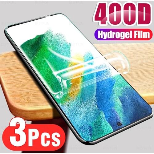3Pcs HD Full Cover Soft Hydrogel Film For Samsung Galaxy S21 FE 5G Screen Protection For Sumsung S 21 S21FE Protector Not Glass