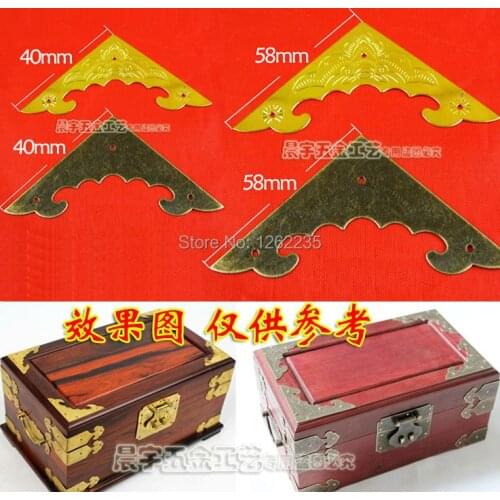 58 * 58mm Bat angle piece Gift Boxes Antique patch corners Pattern corners Corner Luggage accessories Wholesale