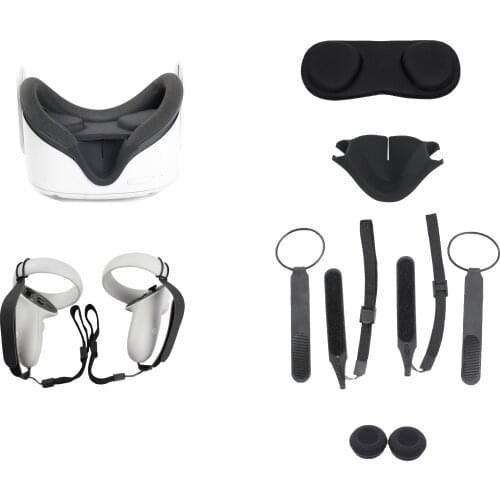 Suitable for oculus quest 2 controller hand strap lens cover shading nose VR accessories scratch-proof dust-proof and drop-proof