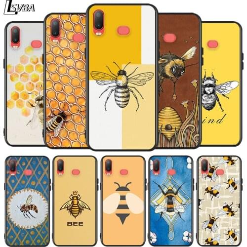 Flying Honey Bee for Samsung Galaxy A9S A8S A6S A9 A8 A7 A750 A6 A5 A3 Plus Star 2018 2017 2016 Black Phone Case