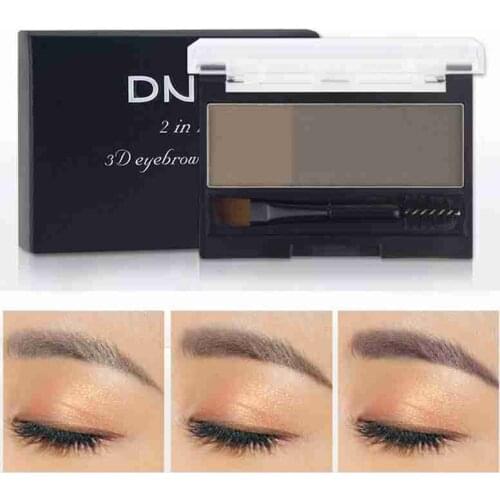 Cor dupla sobrancelha profissional maquiagem paleta sobrancelha selo sobrancelha sobrancelha sobrancelha sombra sobrancelha em