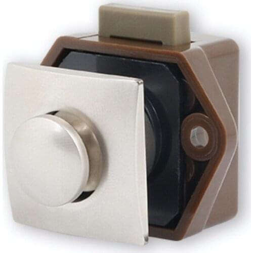 Diameter 20mm Camper Car Push Lock RV Caravan Boat Drawer Latch Button Locks For Furniture Hardware