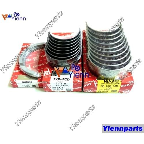 For TOYOTA 3B 11B 13B 14B 15B Cranshaft Bearing And Connrod Bearing Thrust Washer For Truck Toyota Diesel EngineRepair Parts