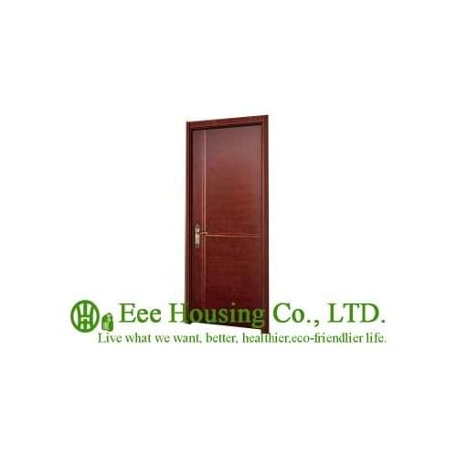 40mm thickness White Timber veneer door for apartment, Swing type door, inward & outward opening entry door, MDF Timber door