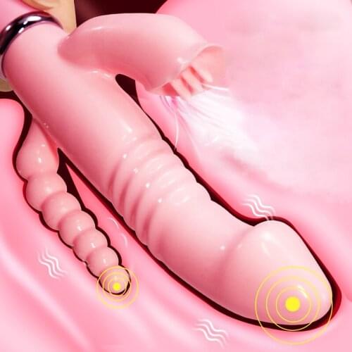 G-Spot Dildo Rabbit vibrators Hitting Vibrating Vagina Massager Female Masturbator Clitoris Stimulator Sex Toys For Women