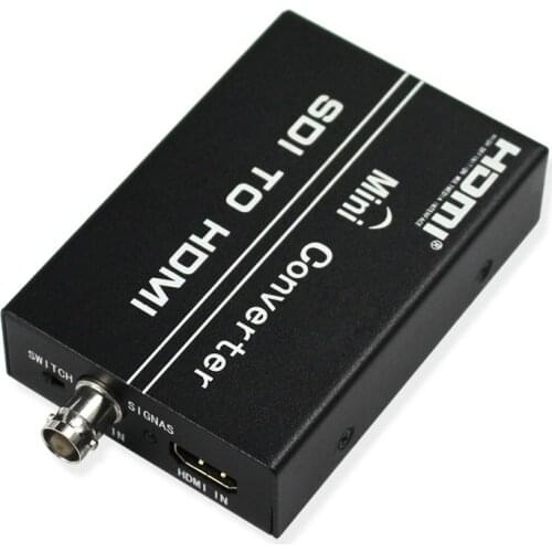 HDMI+SDI To HDMI Video&Audio Converter Adapter Support SD/HDMI-SDI/3G-SDI,SDI in HDMI out HDMI Loopout, 1080P Video Audio Splitt