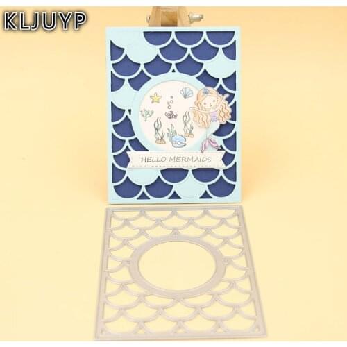 KLJUYP Wave Frame Metal Cutting Dies Stencils for DIY Scrapbooking/photo album Decorative Embossing DIY Paper Cards
