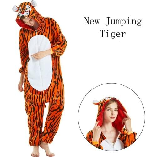 Tiger Onesie Kids Unicorn Pajamas For Children Animal Cartoon Blanket Sleepers Baby Costume Winter Boys Girls Licorne Jumspuits