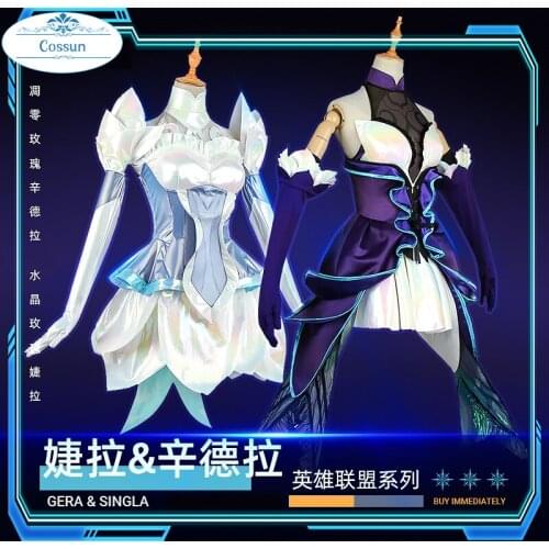 Game LOL Zyra Crystal Dark Sovereign Syndra Valentines Day Rose Dress Uniform Cosplay Costume Carnival Party Outfit XS-XXL NEW