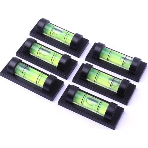 10Pcs Mini Measurement Magnetic Spirit Bubble Level Magnet&Acrylic&ABS Plastics Green Level Bubble 47.5*18.5*13.5mm