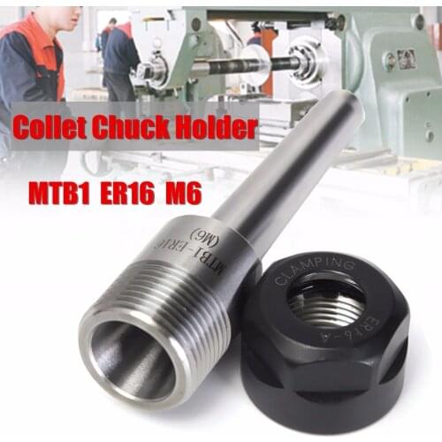 MT1 ER16 Collet Chuck Holder W/ MT1 Shank Morse Taper M6 CNC Milling Lathe Tool