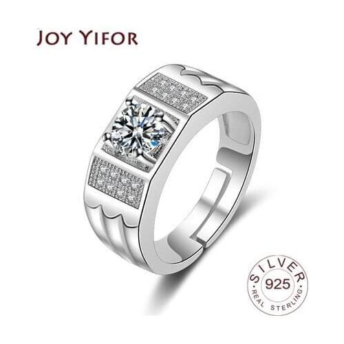 Luxury Female Flower Snowflake Ring 100% Real 925 Sterling Silver Wedding Band Ring Promise Love Engagement Rings For Women