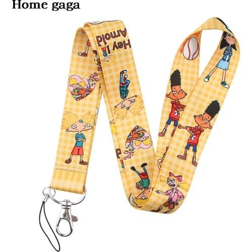 D3457 Homegaga Anime Lanyard Keychain Lanyards for Keys Badge ID Phone Rope Webbing Neck Straps Accessories Gifts