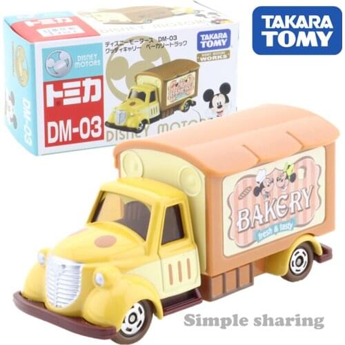 Takara Tomy Tomica Disney Motors DM-03 Goody Carry Bakery Truck Car Hot Pop Kids Toys Motor Vehicle Diecast Metal Model