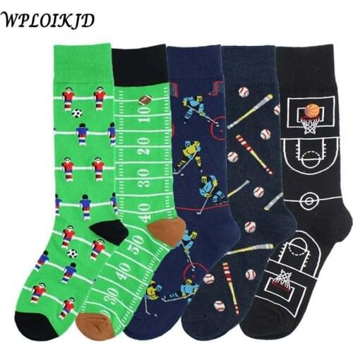 WPLOIKJD Mens Black Socks