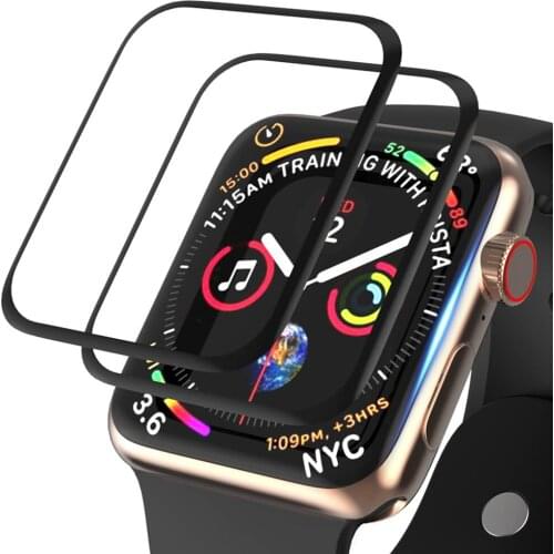 Apple Watch Series 3D Curved HD Tempered Glass 5 4 3 2 1 38MM 42MM 40MM 44MM Full Glue Screen Protector Iwatch Screen Protector