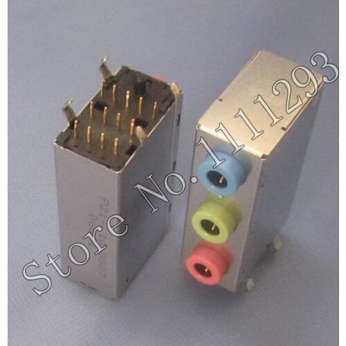 10pcs/lot Triple stack earphone Jack Connector for Desktop Headphone MIC Socket 3-IN-1 Audio Port 13-pin