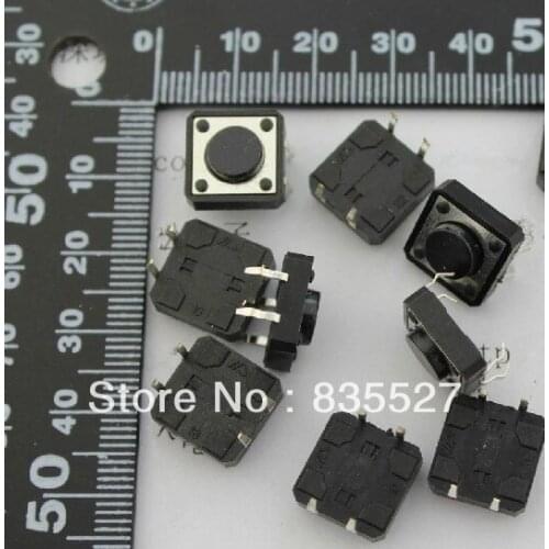 1000PCS/LOT 12*12*5 Tact Switch Micro Switch Button Switch import shrapnel 12mm*12mm*5mm