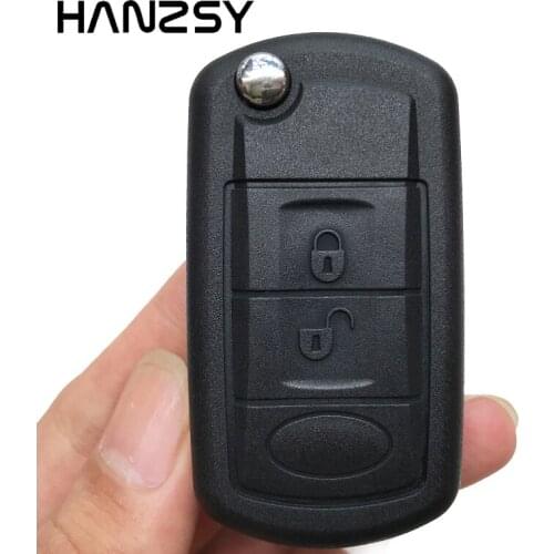 3 Button Car Remote Flip Folding Key Case shell Fob Replacement For Land Rover Range Rover LR3 Freelander Evoque Discovery Sport