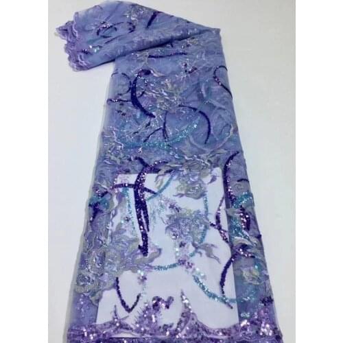 5 Yards Tulle Lace Fabric Embroidery French Lace Fabric Sequin Lace Fabric African Lace Fabric 2021 High Quality Nigerian Fabric