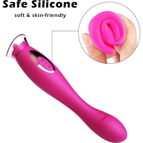 7 frequency Tongue Vibrator Clitoris Licking Stimulator G-Spot Butt Plug Adult Silicone Massager Vibrator Female Sex Toy Store
