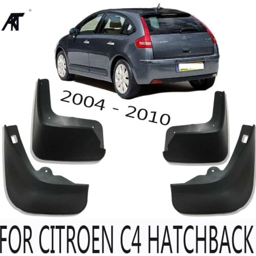 FIT FOR 2004 2005 2006 2007 2008 2009 2010 CITROEN C4 HATCHBACK MUD FLAP SPLASH GUARD MUDGUARD W/LOGO ACCESSORIES