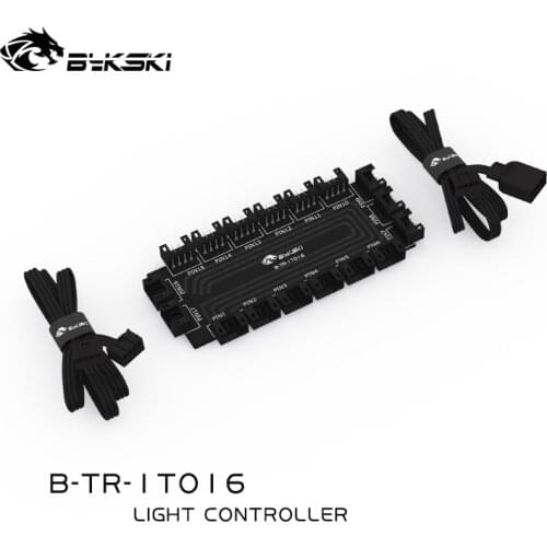 Bykski A-RGB Hub / Splitter 1 to 16 Convertor Expand Ports / Header Extend / For 3PIN 5V LED Strip / RGB Adapter