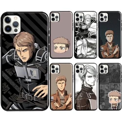 Jean Kirstein Attack on Titan Phone Case For iPhone 11 12 Pro Max 12 Mini X XR XS MAX 7 8 Plus 5S SE 2020 Soft Cover