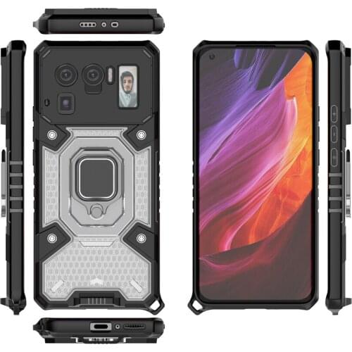 Magnetic Shockproof Armor Finger Ring Stand Hard Phone Case For Xiaomi Mi 10T 10S 11 Lite Pro Ultra X3 NFC Holder Back Cover