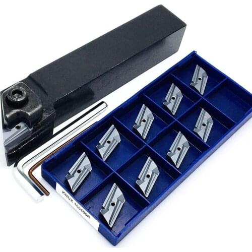 DKJNR2020K16 DKJNR2525M16 High-quality outer tool holder + 10PCS knux1604R carbide blade lathe tool set