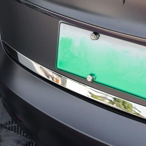 For Tesla Model Y 2019 Stainless Steel Trunk Door Trim Scuff Paltes Protector Guard Car Stickers Car-Styling Accessories