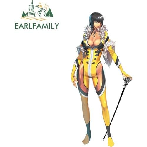 EARLFAMILY 13cm x 5.9cm for Jin Woo Park Car Stickers Creative Decals Trunk Skateboard Waterproof Occlusion Scratch Decor