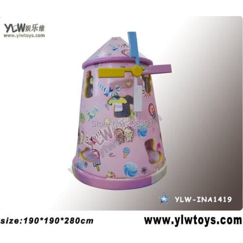 Electric windmill house,amusement playground for kids play center,kids soft toys