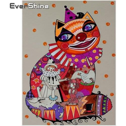 Evershine 5D Diamond Painting Cross Stitch Circus Pictures Diamond Mosaic Rhinestones Diamond Embroidery Cartoon Children Gift