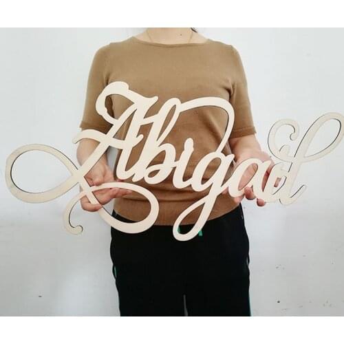 Custom Name Sign Baby Shower Party Decoration Wall Hanger Personalized Wooden Nursery Name Sign