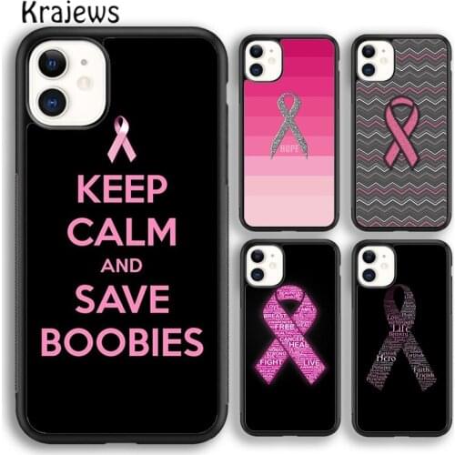 Krajews Girly Breast Cancer pink Ribbon Amazing Phone Case For iPhone 5 SE 6s 7 8 plus X XR XS 11 12 pro max Galaxy S8 S9 S10