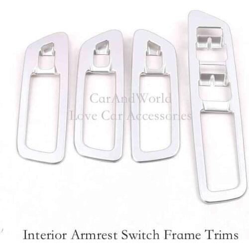 For Geely Atlas Emgrand NL-3 Proton X70 2016-2020 ABS Chrome Gear Shift Cover Inner Armrest Switch Frame Trim ​Car Accessories