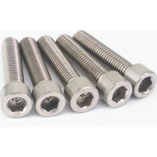 LOT 5 M10 x 45mm TA2 GR2 Titanium Hex Socket Head Cap Screw Bolts Anti Acid Corrosion DIN 912