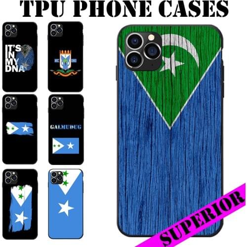 For Samsung A20 50 70 M20 30 S7 S8 S9 S10 LITE Edge PLUS NOTE Somali Somalia Galmudug Region Flag Soft TPU Phone Cases