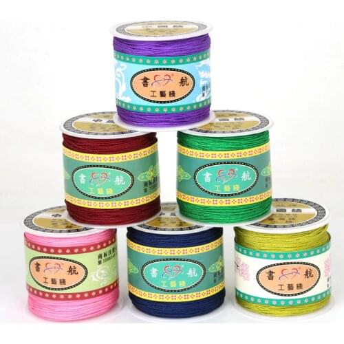 New Product 100yard/roll 0.8mm Thickness Wire Jade Cord Chinese Knot Cord Woven Bracelet String Thread DIY Jewlery Making