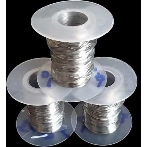100FT 304 Stainless Steel Bright Wire Single Wire Full-Hard Rope 0.1-0.6mm