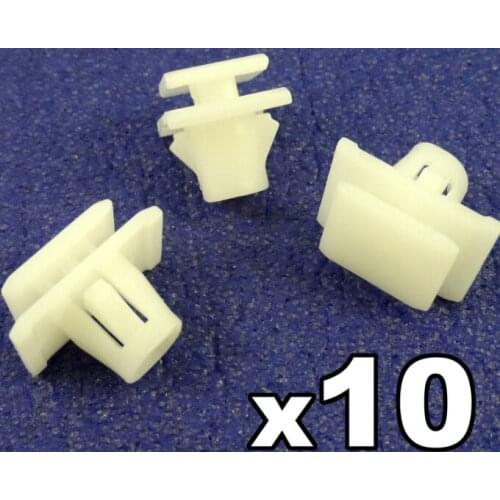 10x For Honda CRV Plastic Trim Clips for Protective Lower Door Moulding Trim Strips