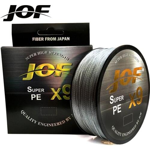 JOF 9 Strands 20-80LB 100M PE Braided Fishing Wire Multifilament Super Strong Fishing Line Japan Multicolor