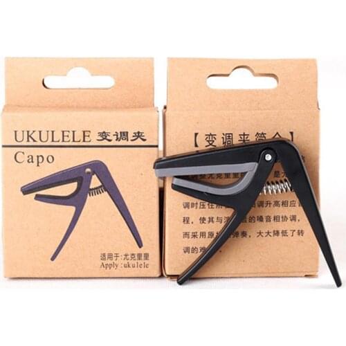 Professional Ukulele Capo Single-handed Quick Change Ukelele Capo Guitar Parts & Accessories
