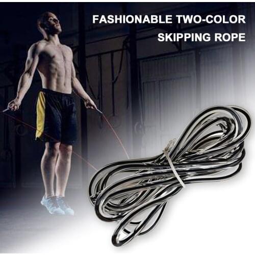 Professional Outdoor Jump Rope Replacement Cable 5mm 9.2ft Long Coated Cable for Skipping Rope Workout Equipments Sports