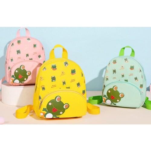 New Cartoon Cute Animals Little Frog Backpacks For Boys And Girls Kindergarten Schoolbags 2-6 Years Old Kids Waterproof Bag