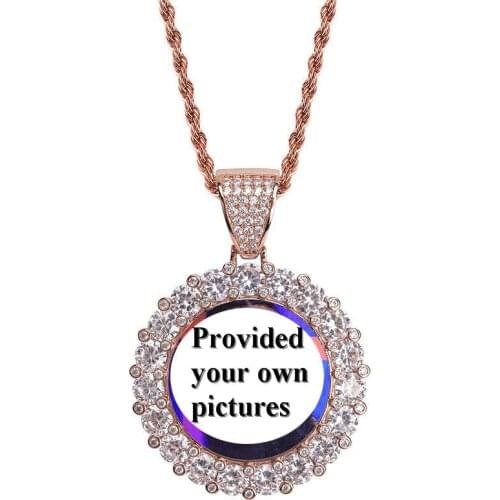 Lucky Sonny Custom Picture Pendant Necklace Collar Bijoux US UK Rapper Iced Party Jewelry Hiphop Bling Jewelry Free Shipping